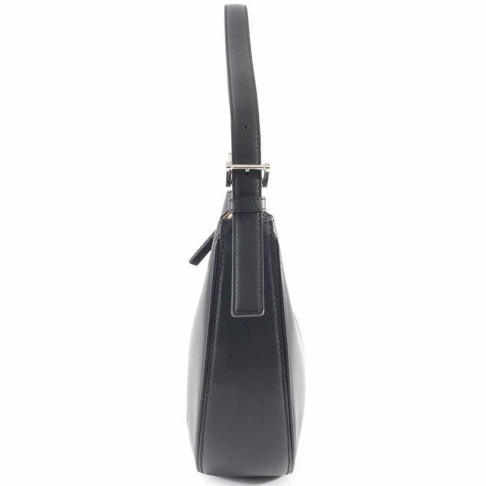 Burberry Shoulder Bag Leather Black Check Women's - Picture 3 of 16